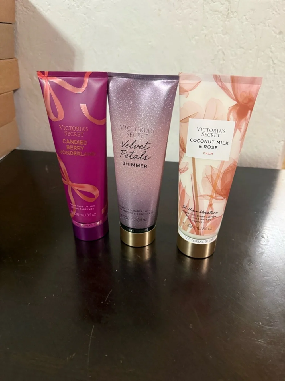 Victoria's Secret Velvet Petals Shimmer & Assorted Pink/Peach Lot